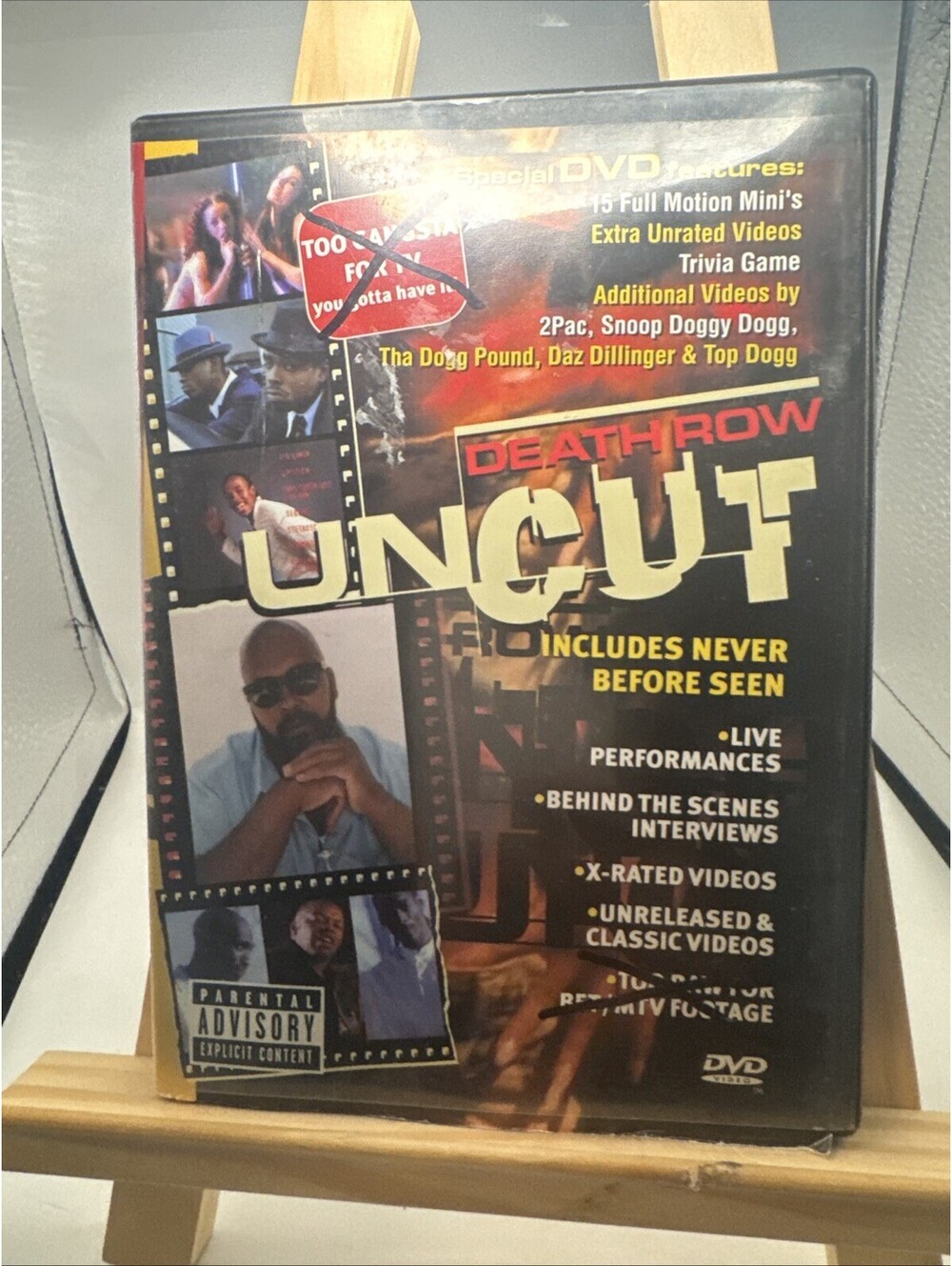 Death Row Uncut (DVD, 2000) Suge Knight Rap Hip Hop Tested And Working